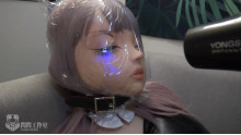 着ぐるみ 兎の女子の窒息ゲーム

